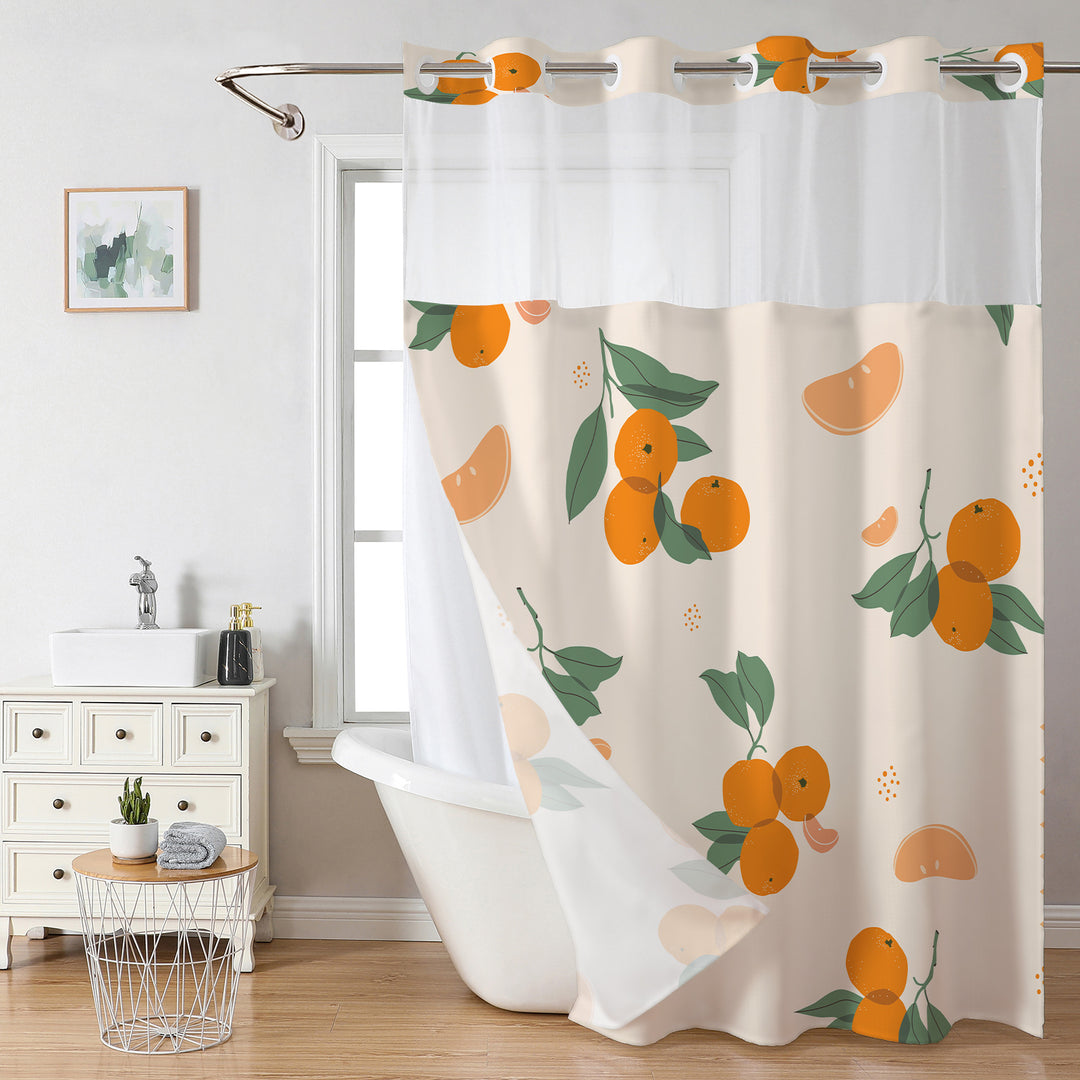 Strawberry-Themed Shower Curtain Stornfield