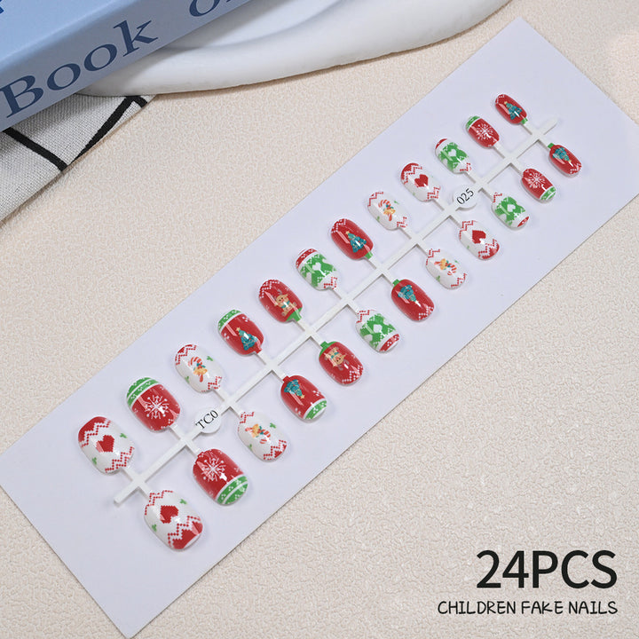 Children's Fun Holiday-Themed Fake Nail Set Stornfield