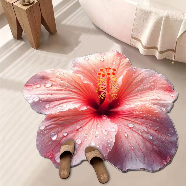 Floral Patterned Bath Mat