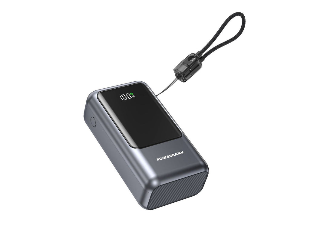 Portable power bank with digital charge indicator and compact design Stornfield