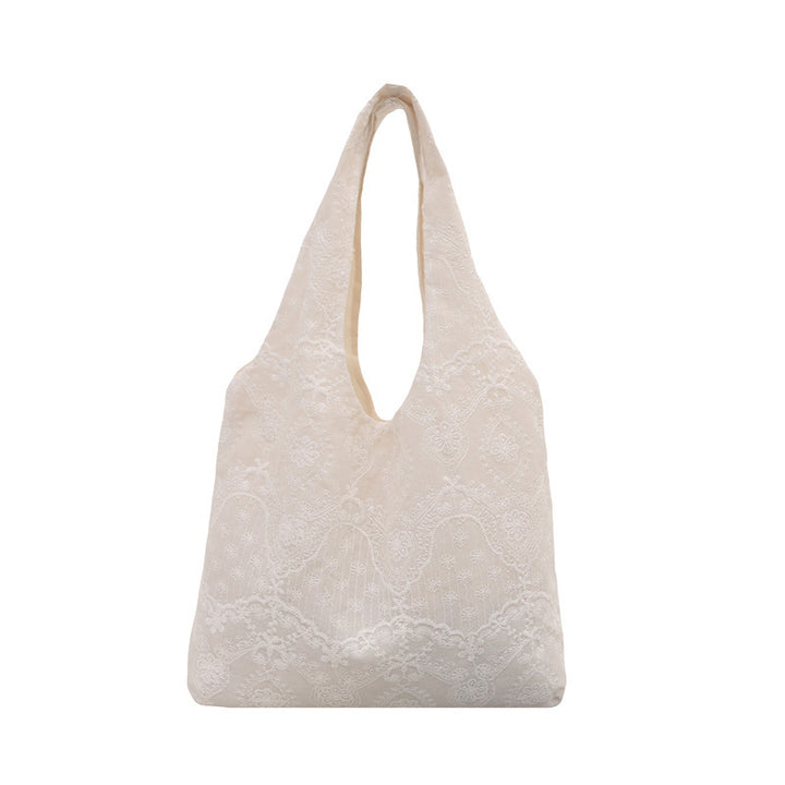 Elegant Lace-Trimmed Shoulder Bag Stornfield