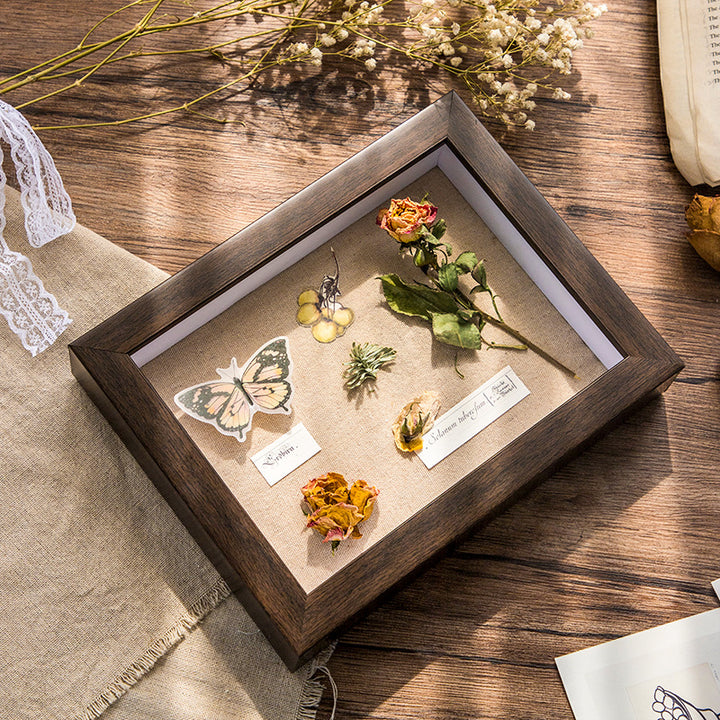 Elegant Preserved Floral Shadow Box Frame