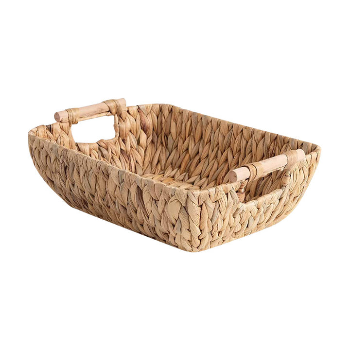 Decorative storage basket made of natural materials Stornfield