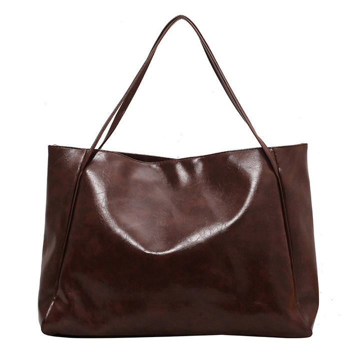 Sleek Vegan Leather Tote Bag