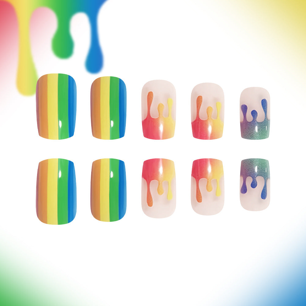 Artistic Ombre Press-On Nail Set Stornfield
