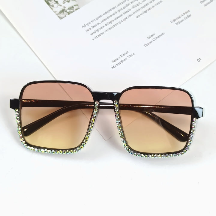 Ladies Glamorous Sunglasses with Sparkling Rhinestone Embellishment Stornfield
