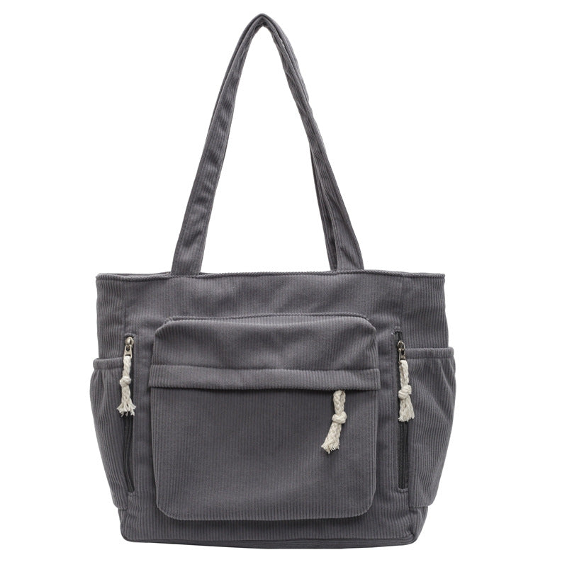 Textured Multi-Pocket Tote Bag Stornfield