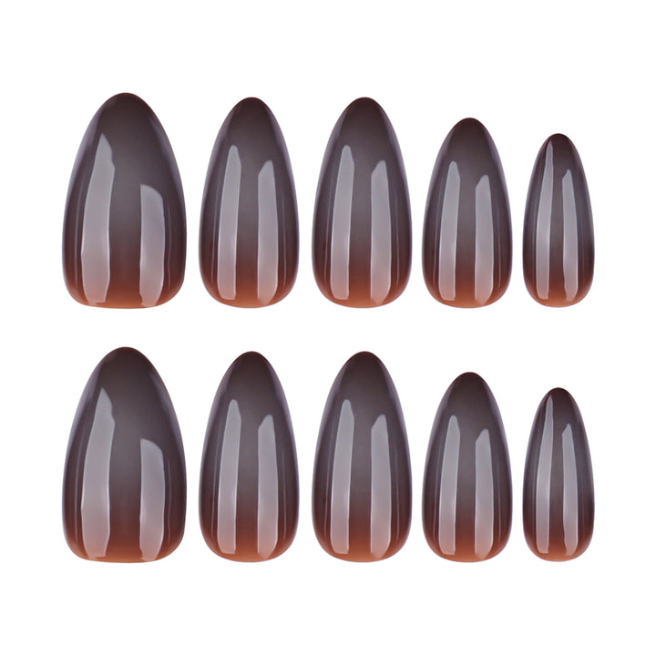 Artful nail extensions in elegant banana design Stornfield