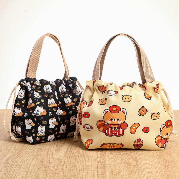 Drawstring Cat-Themed Storage Bag Stornfield