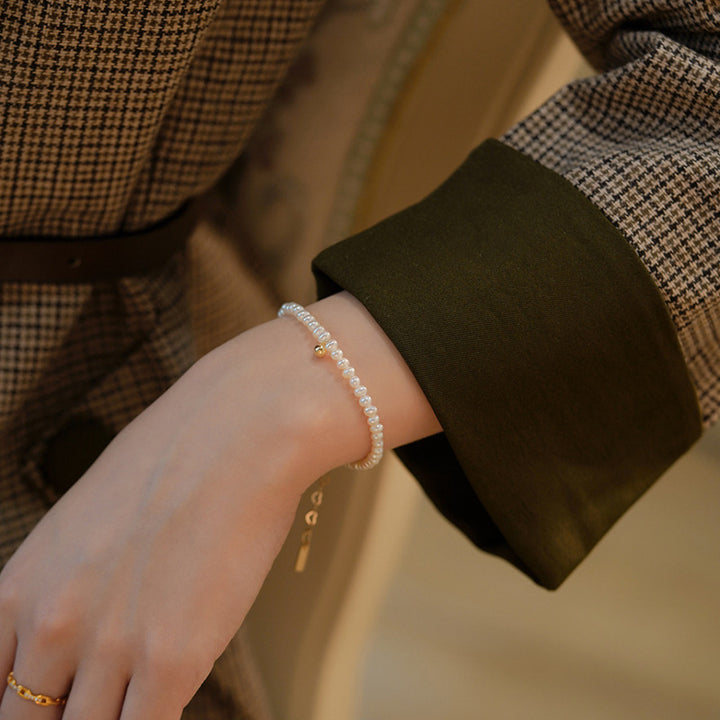 Pearl bracelet with fine gold accent Stornfield
