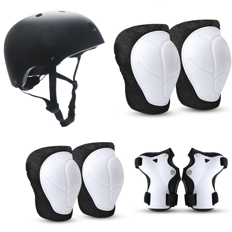 Children's Colorful Safety Helmet and Protective Gear Set Stornfield