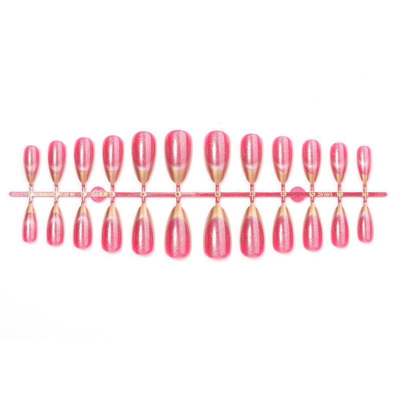 Elegant Stiletto Press-On Nail Art Set with Shimmering Gloss Finish Stornfield