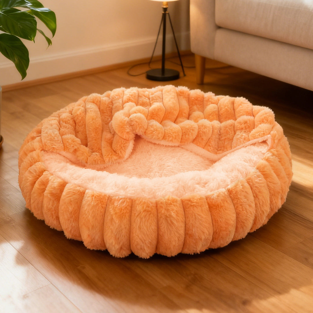 Ladies Cozy and Round Pet Bed with High Edge Stornfield