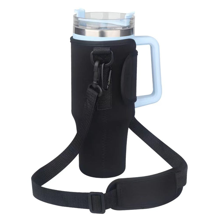 Ladies trendy and sparkling drinking bottle with shoulder bag Stornfield