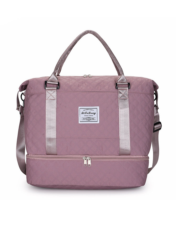 Quilted Multi-Compartment Travel Bag