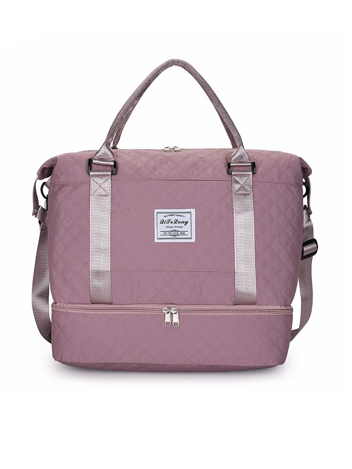 Quilted Multi-Compartment Travel Bag