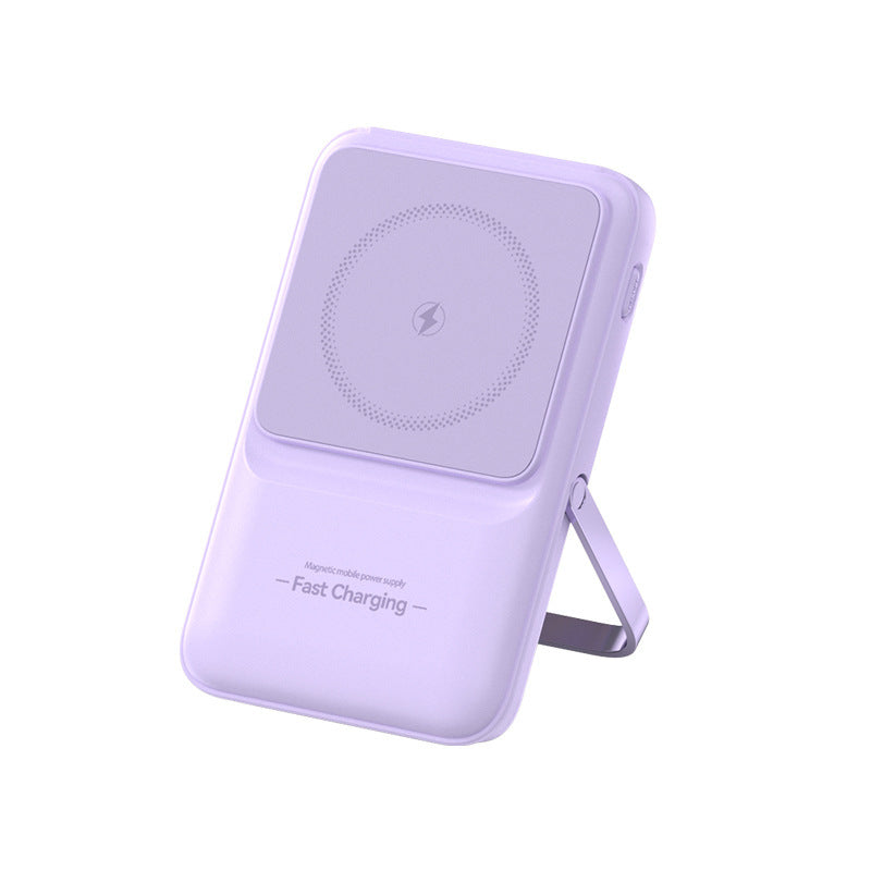 Portable power bank with magnetic charging technology and integrated cable management Stornfield