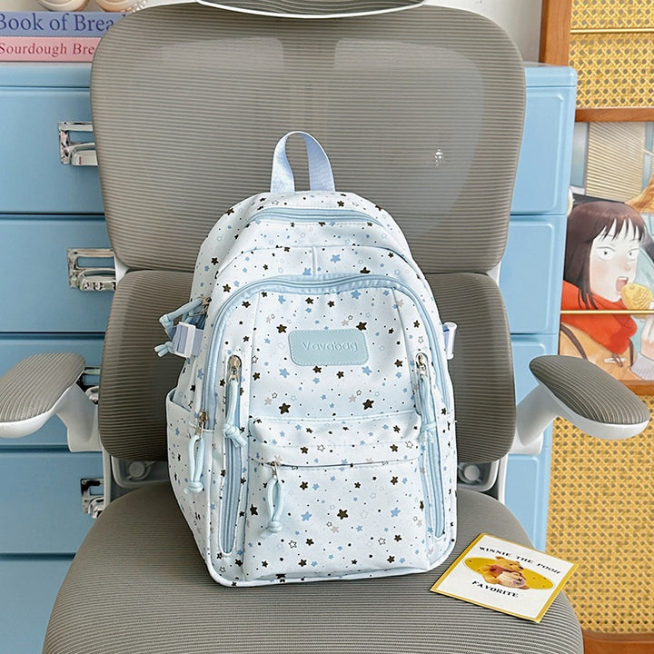 Star-Print Multi-Pocket Backpack Stornfield