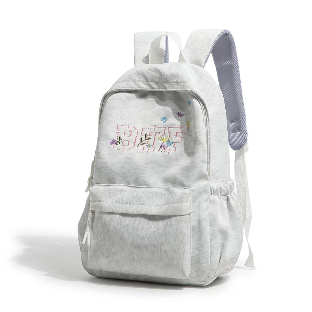 Embroidered Floral Pattern Backpack Stornfield