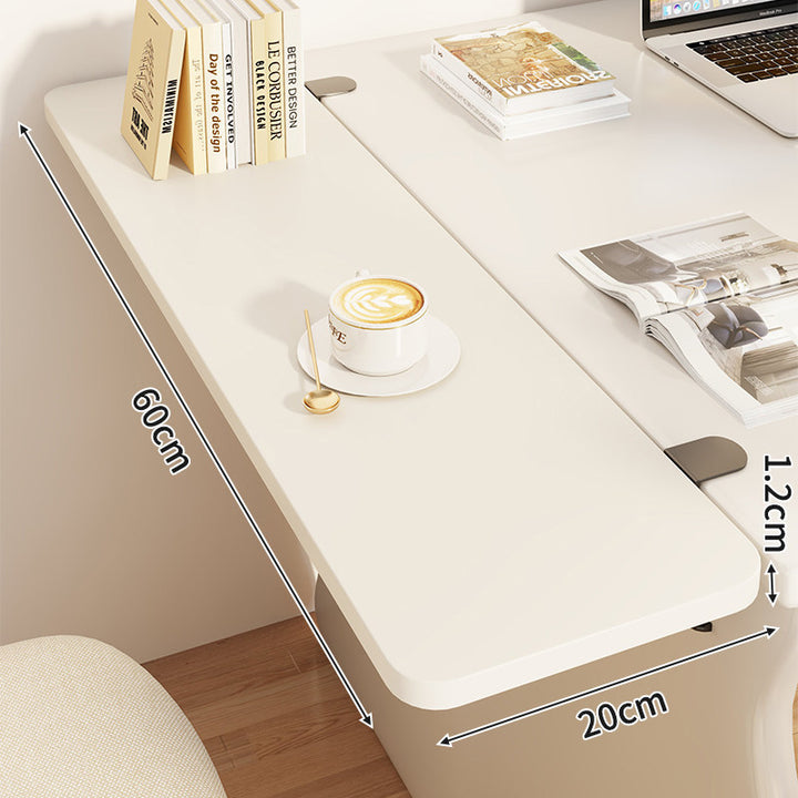 Slim Clamp-On Folding Side Desk Shelf Tray