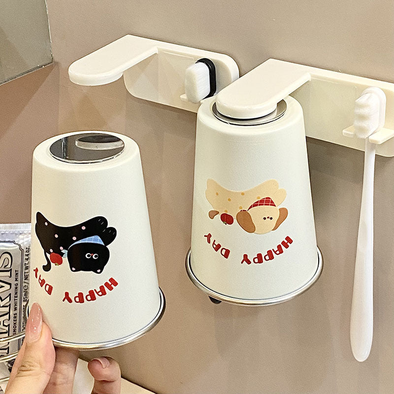 Stainless Steel Drinking Cup with Cheerful Dog Design Stornfield
