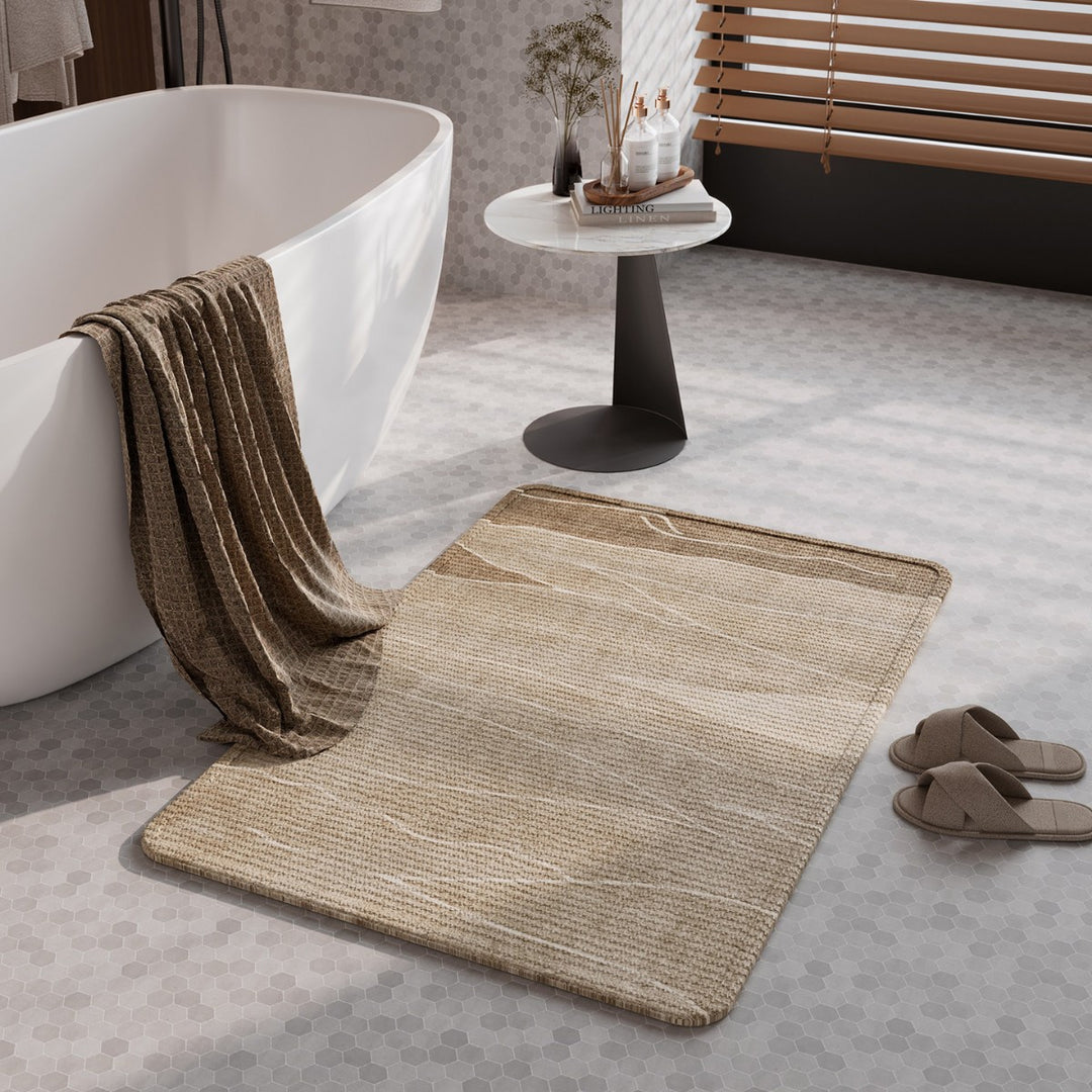 Natural Fiber Absorbent Bathroom Mat