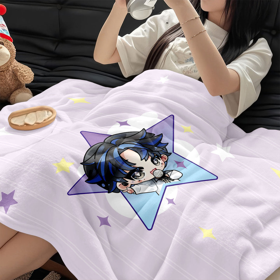 Cartoon-Themed Cozy Blanket