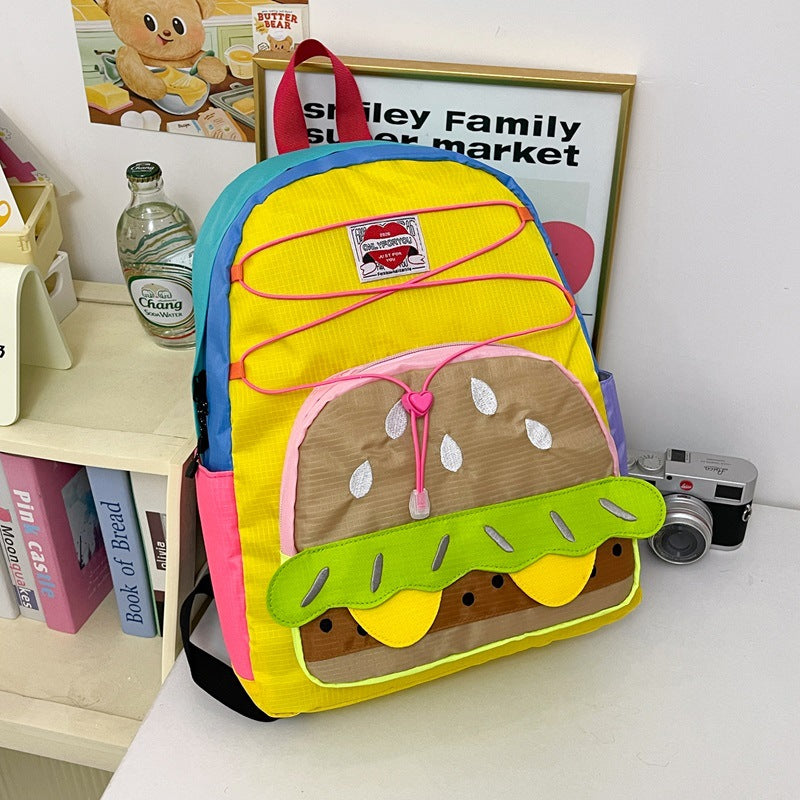 Whimsical Hamburger-Themed Backpack Stornfield
