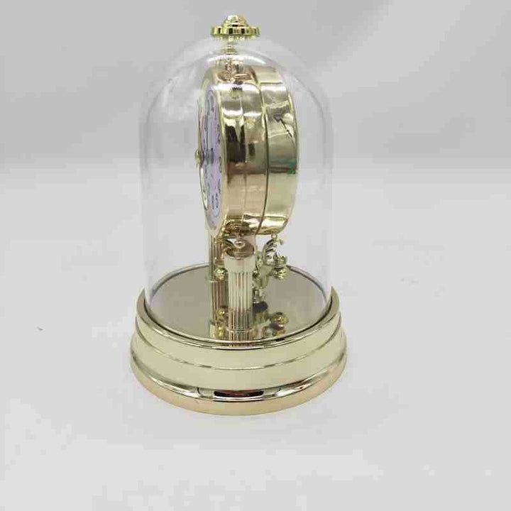 Classic table clock in elegant glass case Stornfield