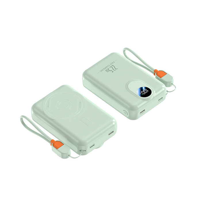 Portable power bank with integrated wireless charging function and digital display Stornfield