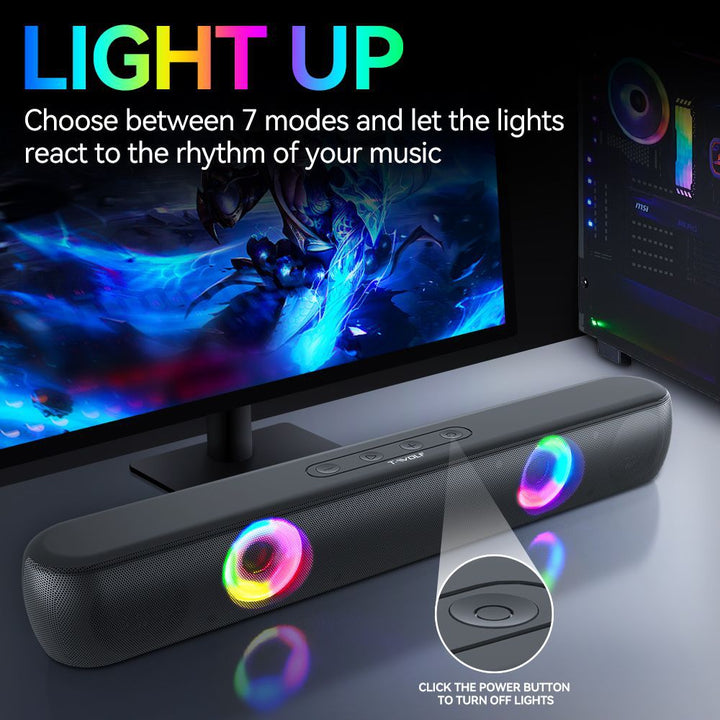 Bluetooth Speaker with RGB Lighting Stornfield