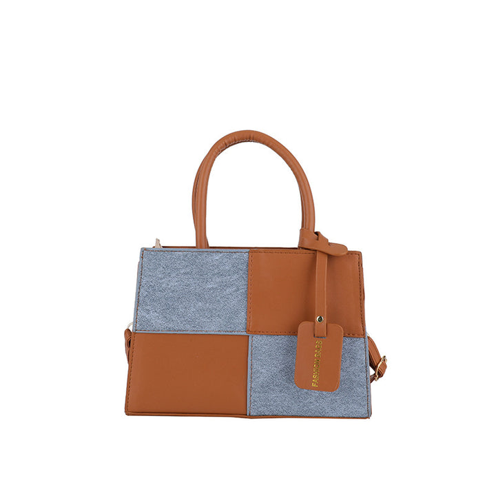Geometric Patterned Handheld Tote Bag Stornfield