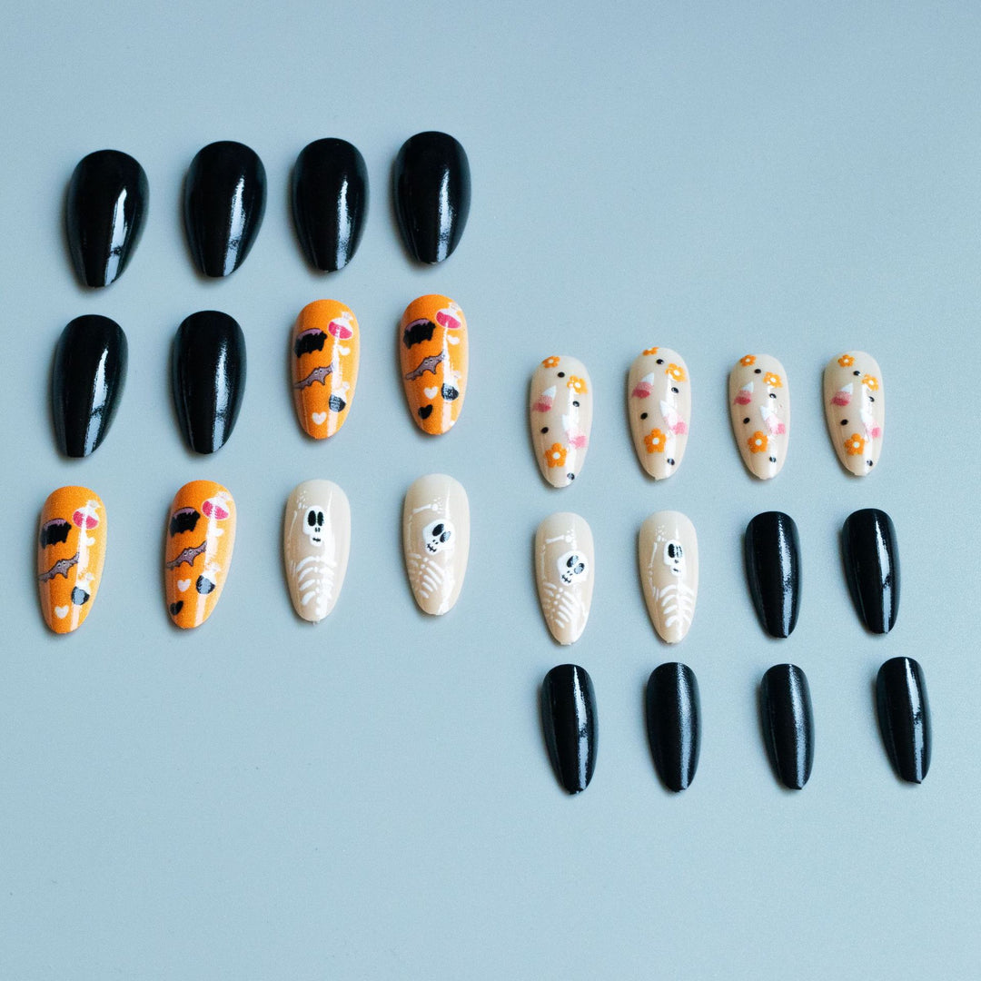 Artistic Halloween-Themed Nail Art Kit