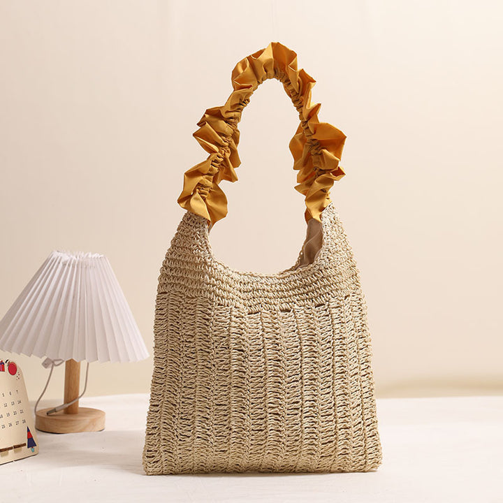 Elegant Handbag with Ruffled Handle Stornfield