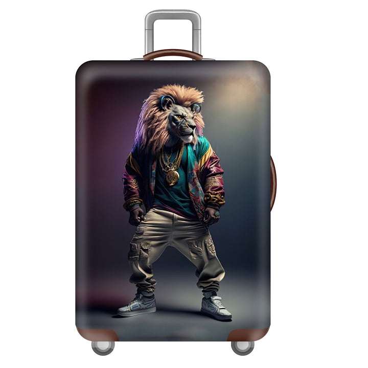 Unisex hard-shell travel suitcase in world travel design Stornfield