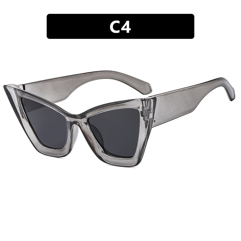 Women's Cat-Eye Sunglasses with Unique Wave Frame Stornfield