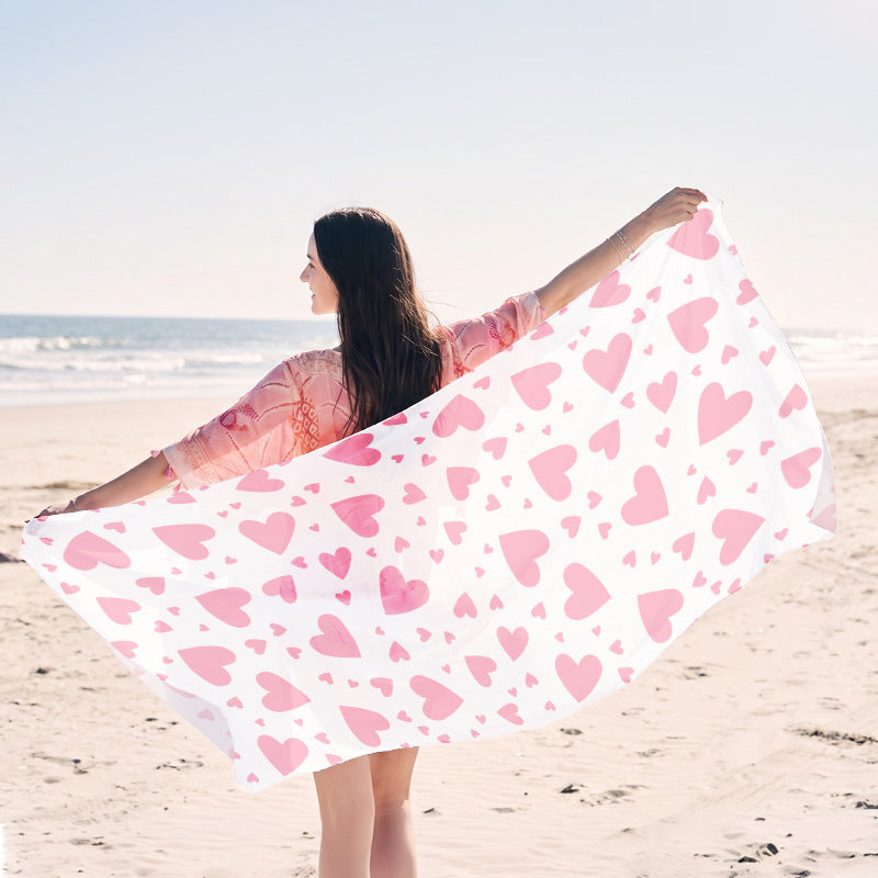 Light beach towel with creative jellyfish motif Stornfield