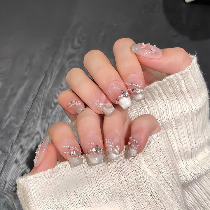 Elegant Decorative Press-On Nail Set Stornfield