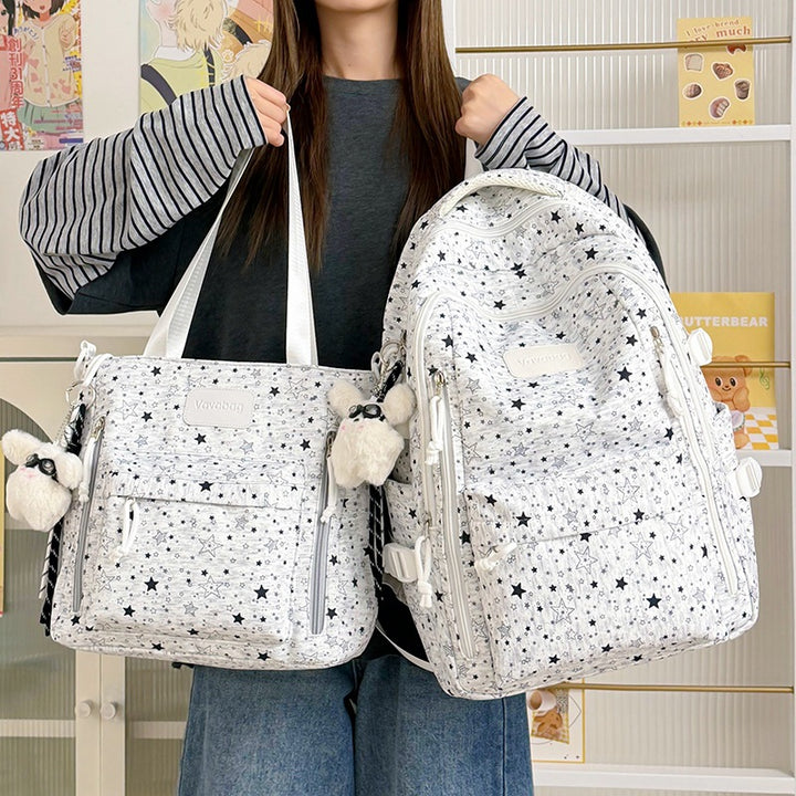 Lightweight Star-Patterned Backpack Stornfield