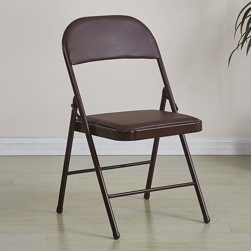 Folding chair with ergonomic design and PU upholstery Stornfield