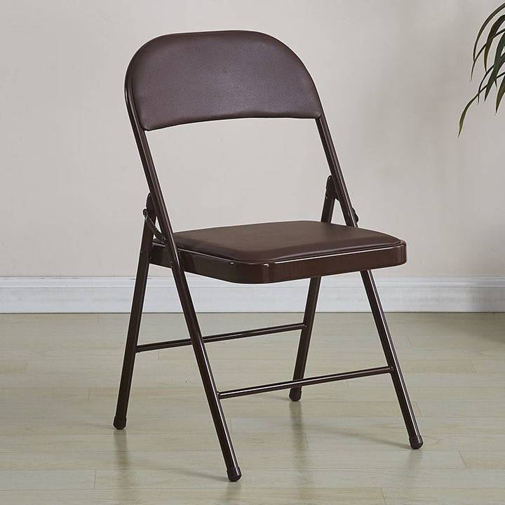 Folding chair with ergonomic design and PU upholstery Stornfield