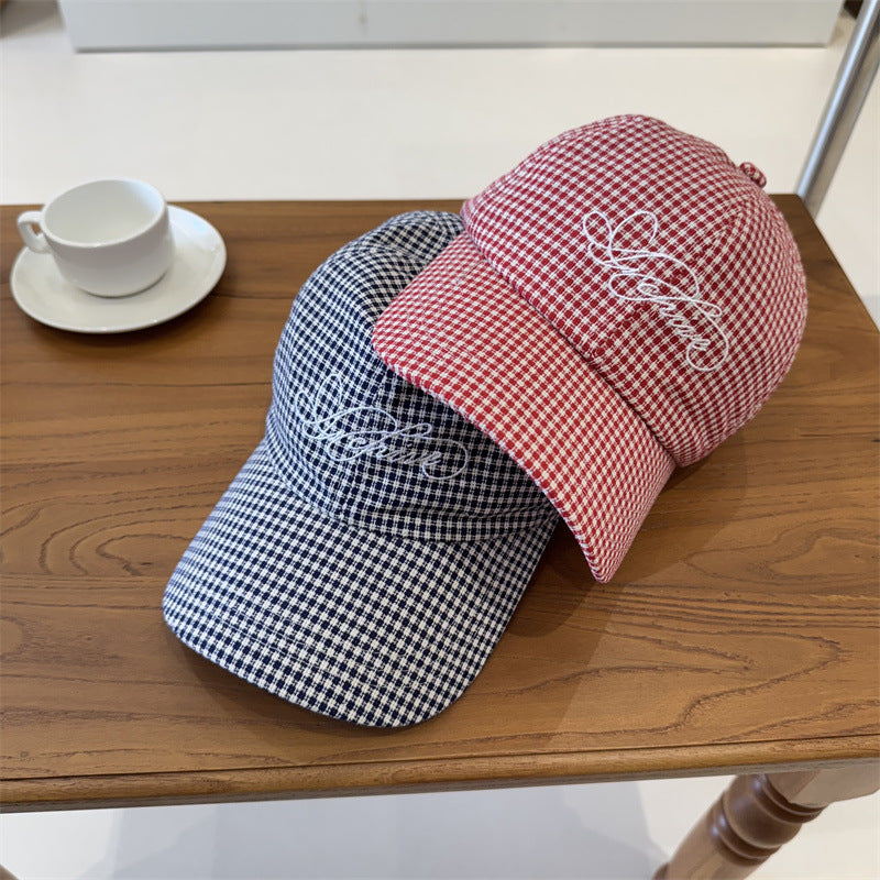 Women's Gingham Checkered Baseball Cap Stornfield