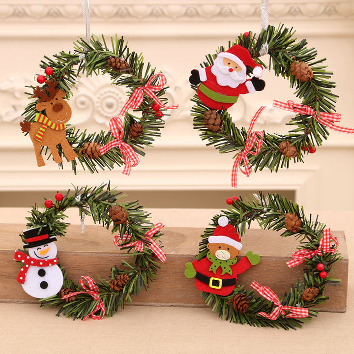 Decorative Snowman Wreath Stornfield