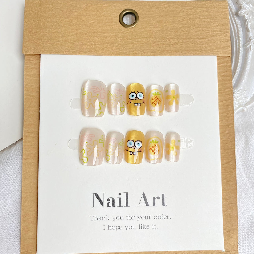 Themed Cartoon Character Press-On Nail Set