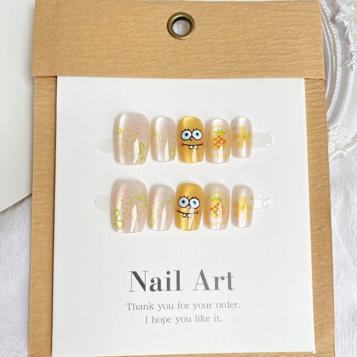 Themed Cartoon Character Press-On Nail Set