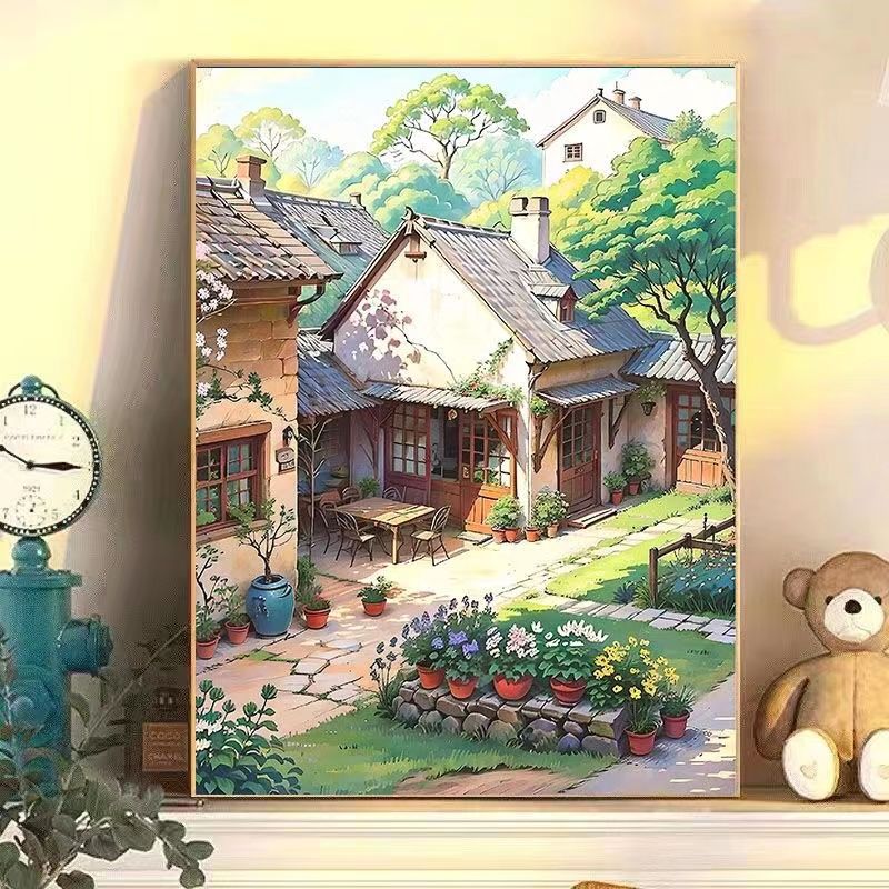 Serenity-Inspired Garden Scene Wall Art Stornfield