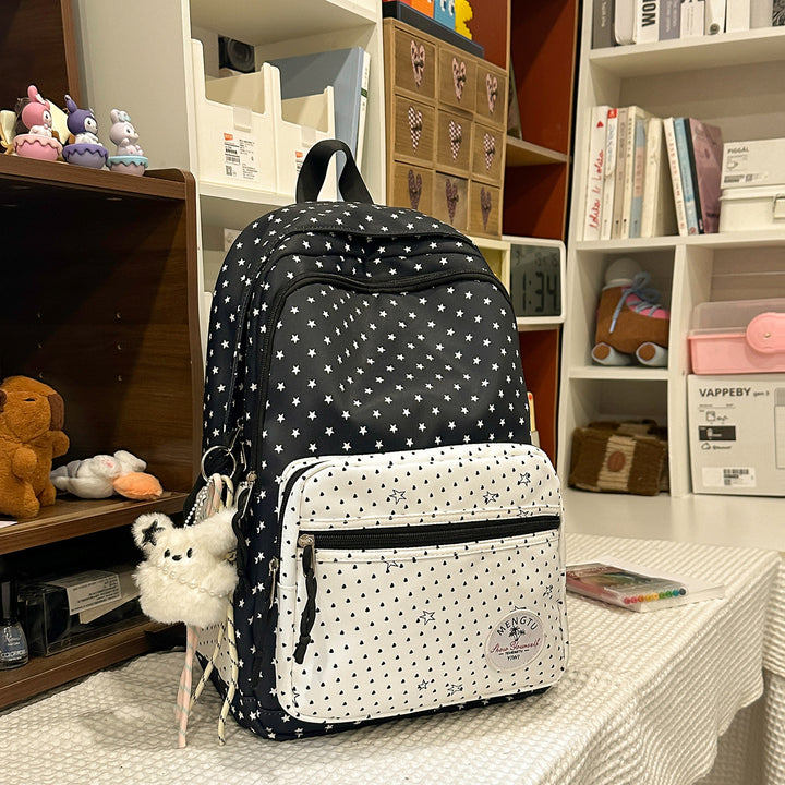 Whimsical Star-Patterned School Backpack Stornfield