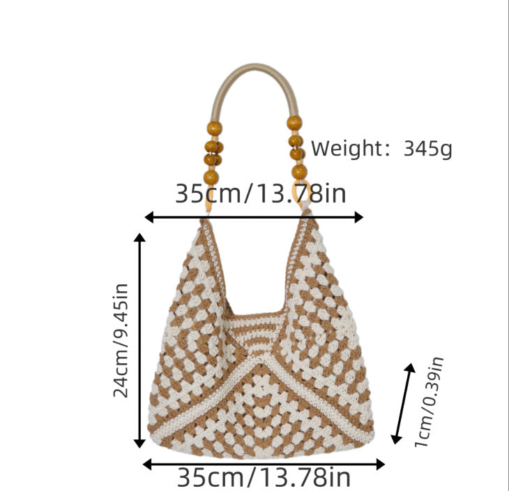 Handbag with Bohemian crochet look Stornfield