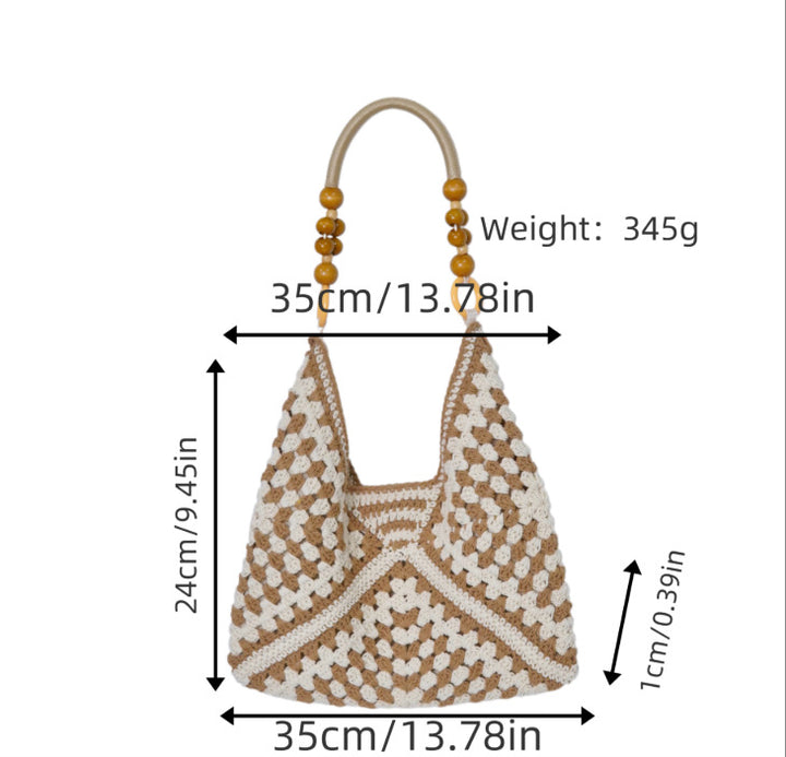Handbag with Bohemian crochet look Stornfield