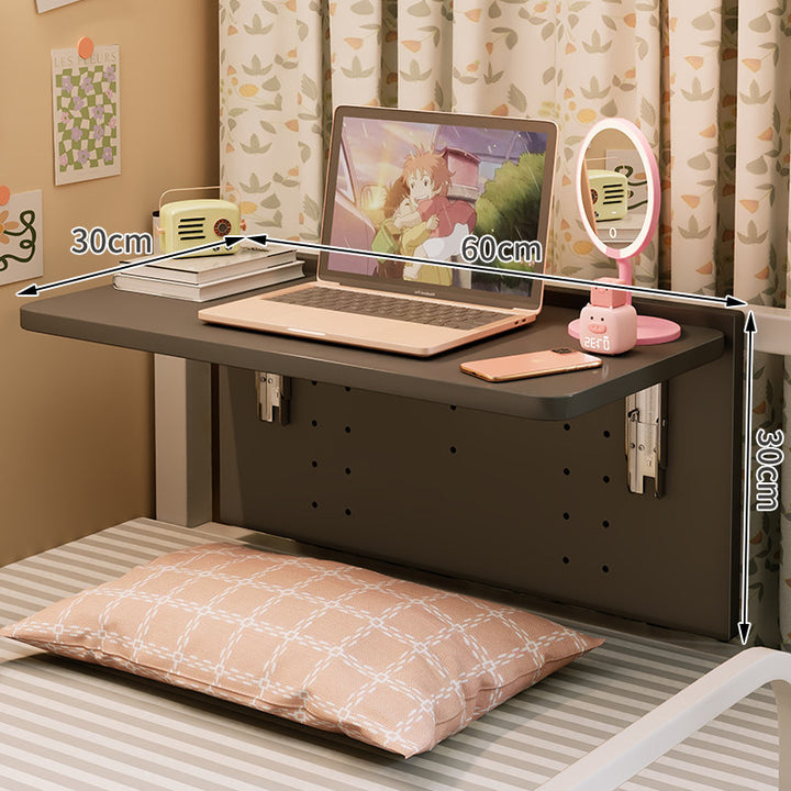 Wall-Mounted Foldaway Bedside Laptop Shelf Desk Compact Floating Study Surface